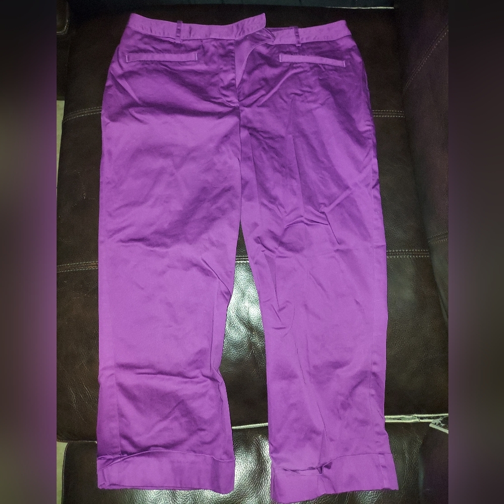 Worthington purple capri dress pants